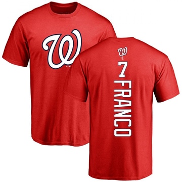 Youth Washington Nationals Maikel Franco ＃7 Backer T-Shirt - Red