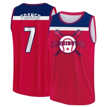 Youth Washington Nationals Maikel Franco ＃7 Legend Baseball Tank Top - Red/Navy