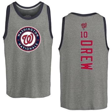 Youth Washington Nationals Stephen Drew ＃10 Backer Tank Top Ash