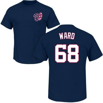 Youth Washington Nationals Thaddeus Ward ＃68 Roster Name & Number T-Shirt - Navy